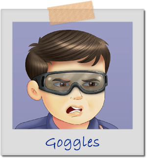 Crooked Cop Head Accessories - Goggles